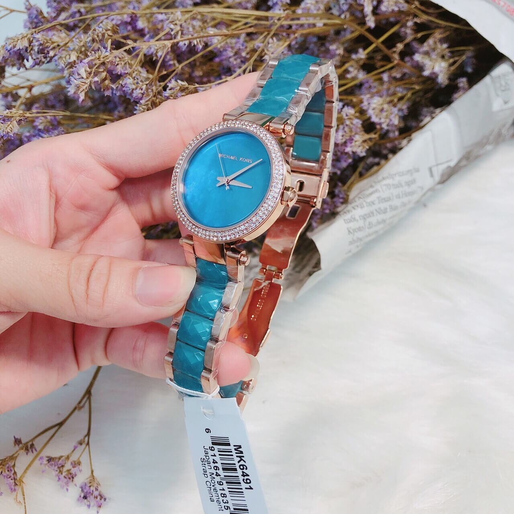 Đồng hồ Michael Kors nữ dây da mặt vuông MK2585 màu hồng cá tính Dwatch DWatch #40 Đồng hồ Michael Kors nữ dây da mặt vuông MK2585 màu hồng cá tính Dwatch DWatch